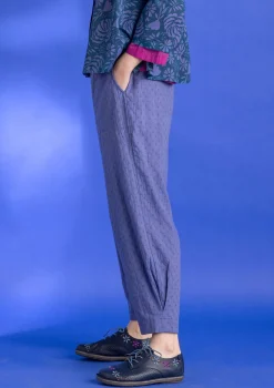 Ekopuuvillahousut dobby-kudosta1