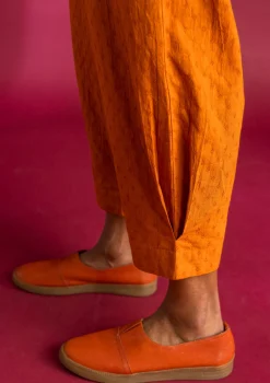 Ekopuuvillahousut dobby-kudosta1