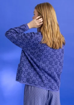 Freja-neuletakki ekologista ja kierrätettyä puuvillaa