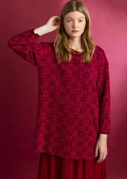 Freja-neuletunika ekopuuvillaa ja kierrätettyä puuvillaa