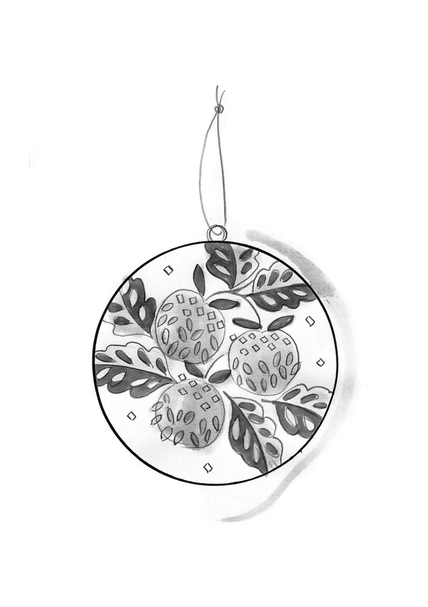 Joulupallo "Gnistra" paperimassaa