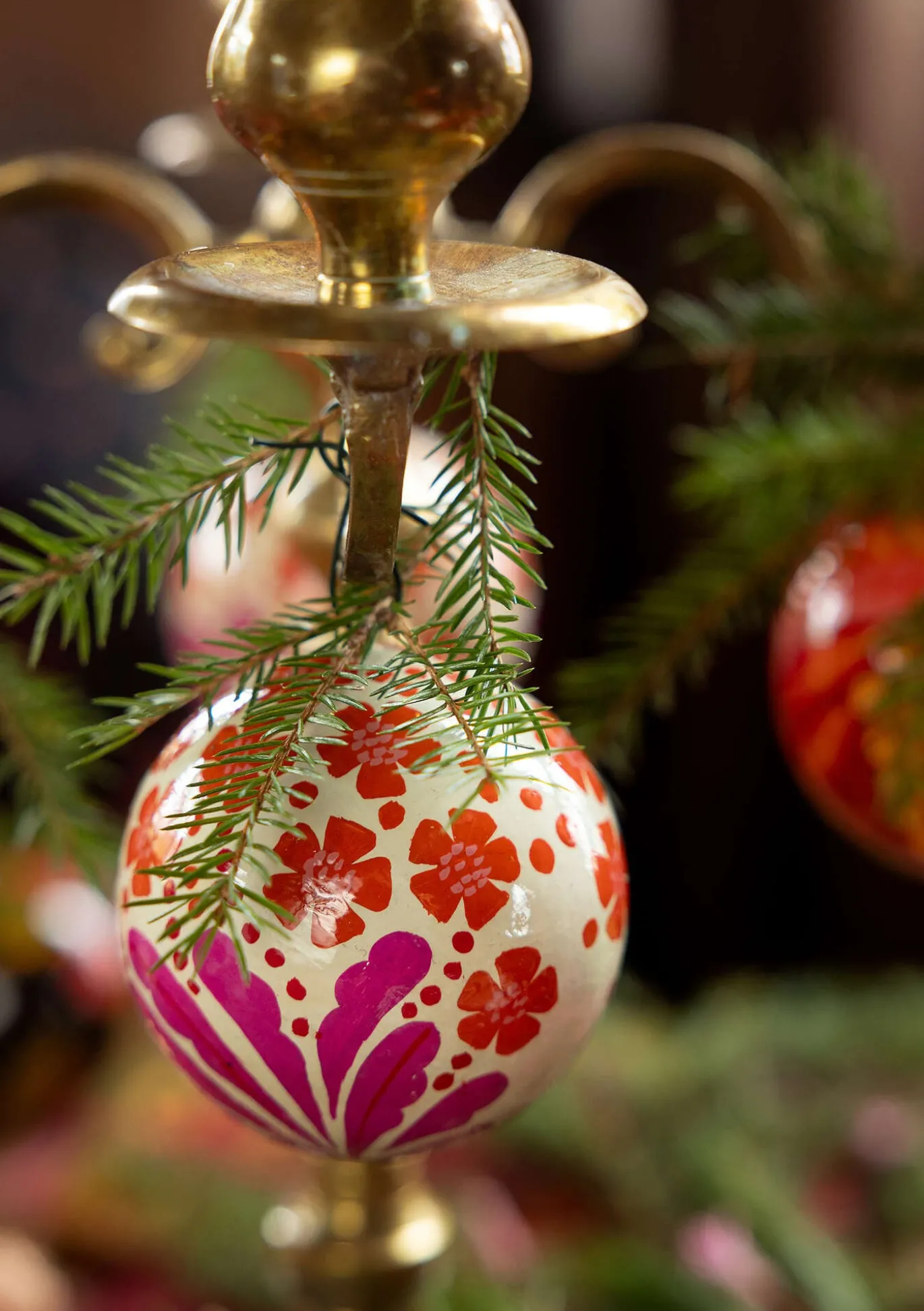 Joulupallo "Gnistra" paperimassaa