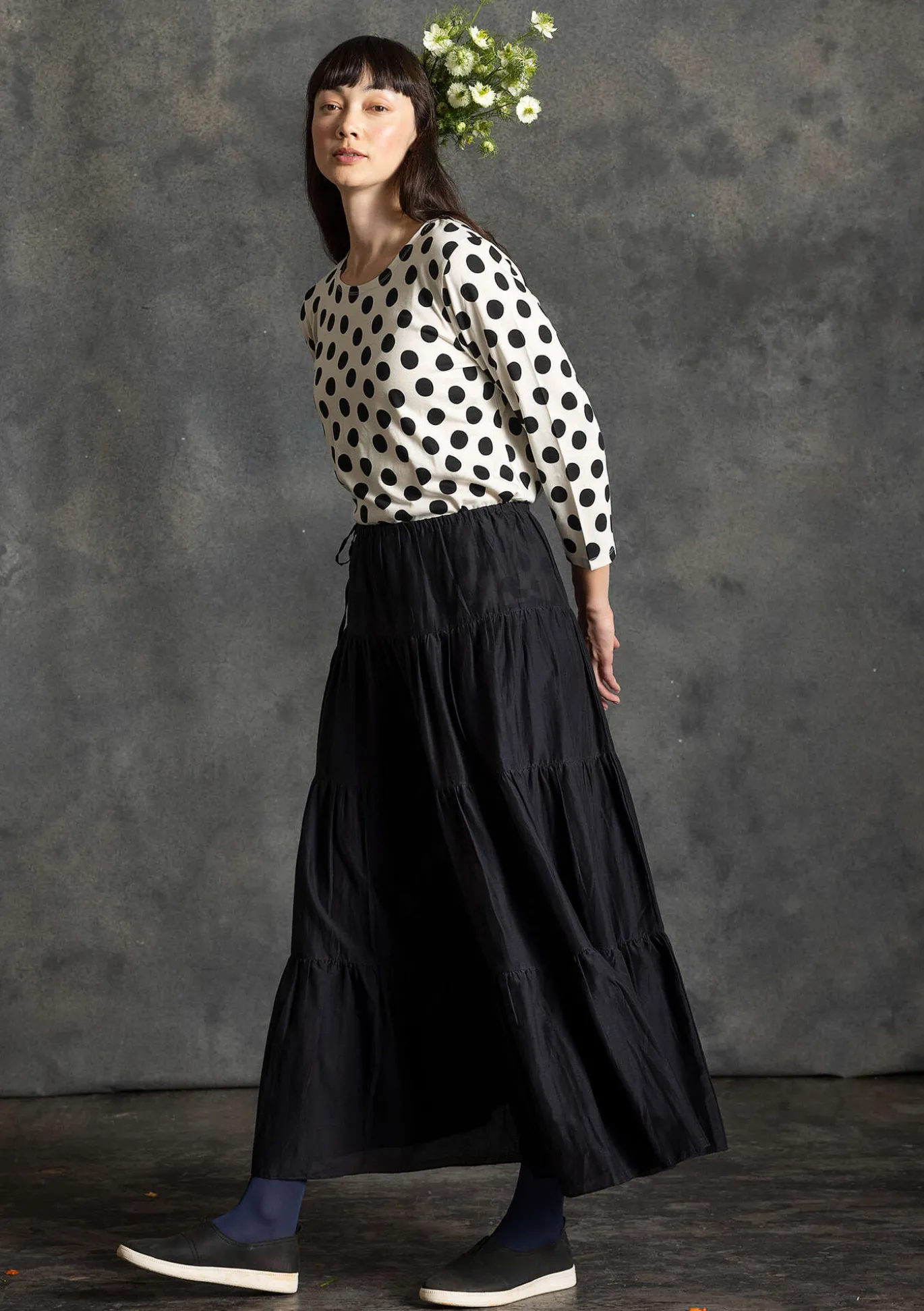 Kangashame puuvillaa ja silkkiä