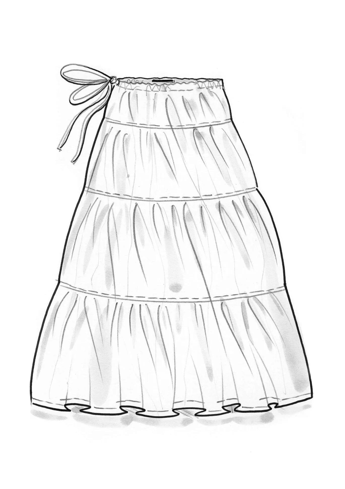 Kangashame puuvillaa ja silkkiä