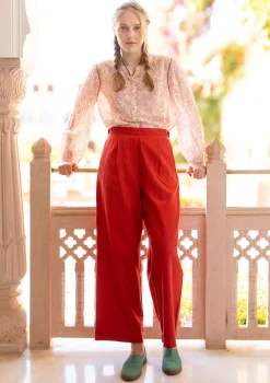 Kangashousut ”Stina” ekopuuvillaa