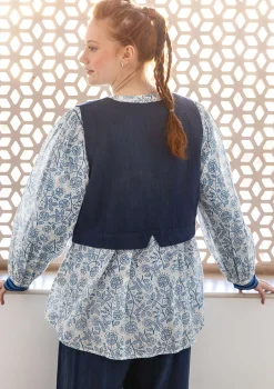 Kangasliivi ”Stina” ekopuuvillaa