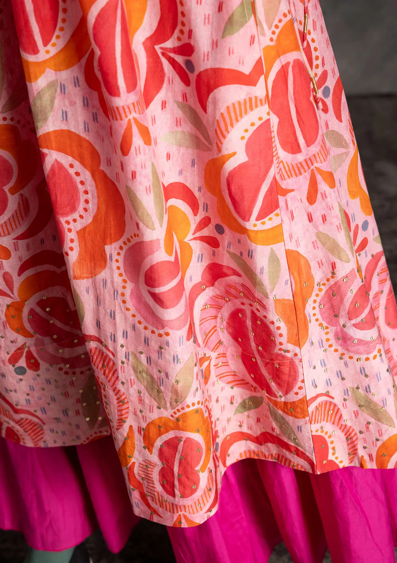 Kangasmekko "Great Rose" ekopuuvillaa ja silkkiä