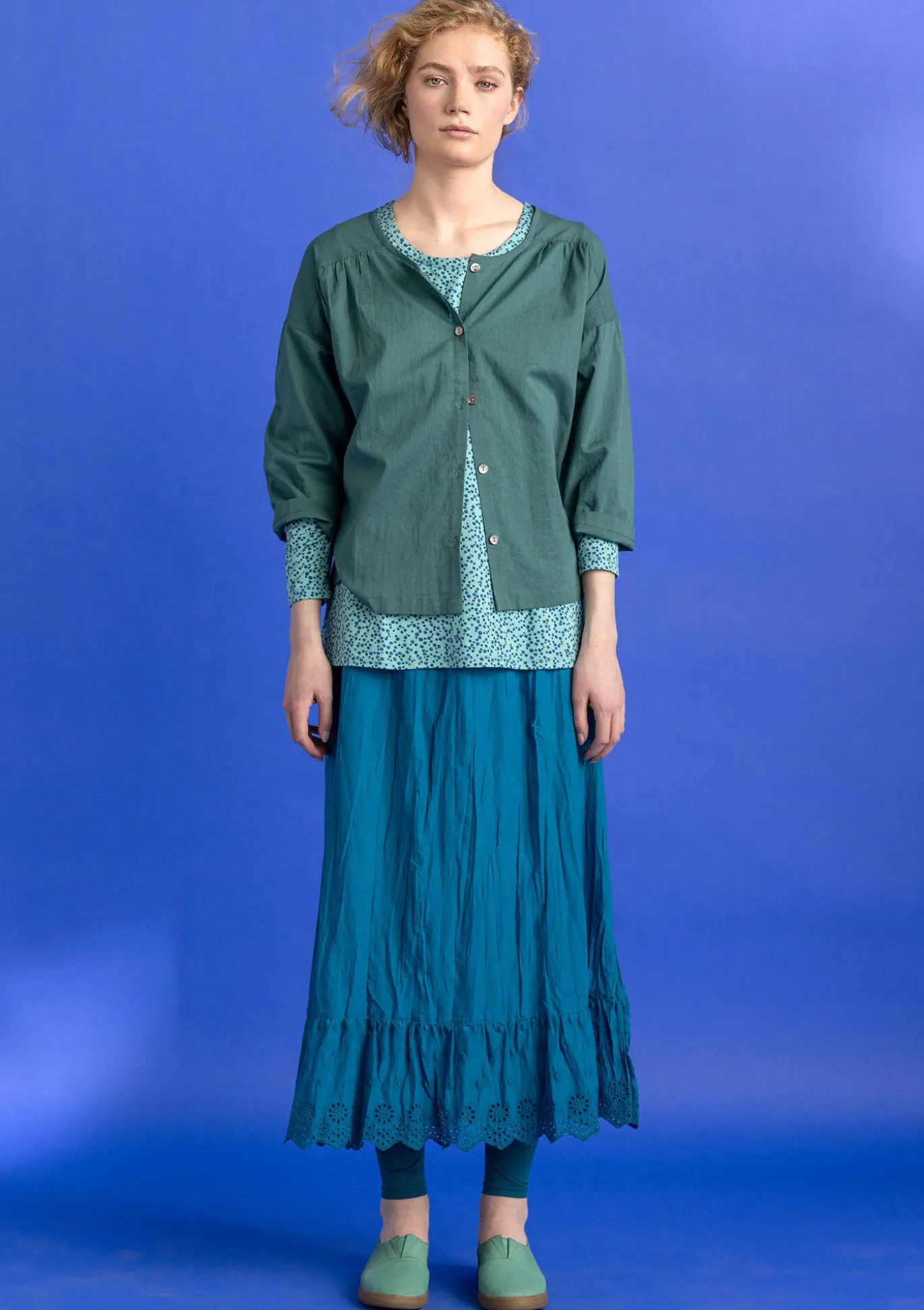 Kangaspusero ”Hedda” ekopuuvillaa