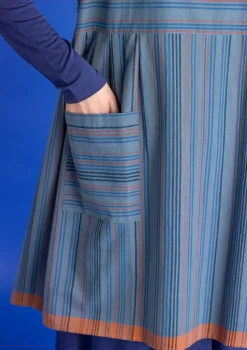 Kankainen liivimekko ”Ava” ekopuuvillaa