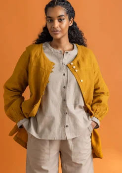 Kankainen taiteilijanpaita ”Asta” pellavaa