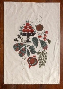 Keittiöpyyhe "Fruits" ekopuuvillaa