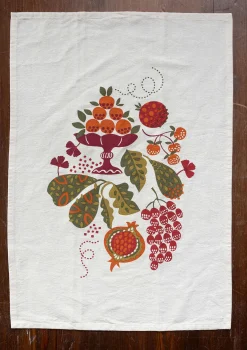 Keittiöpyyhe "Fruits" ekopuuvillaa