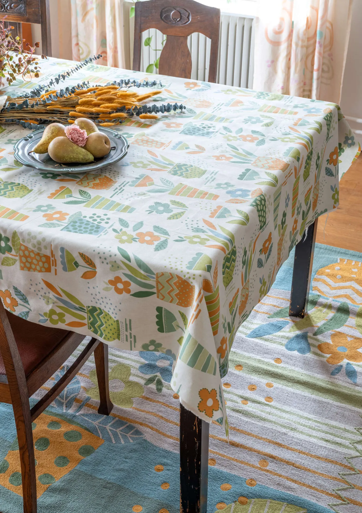 Kerniliina "Flower pots" ekopuuvillaa