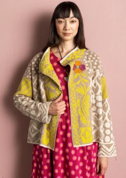 Kietaisuneuletakki "Viktoria" karitsanvillaa ja puuvillaa