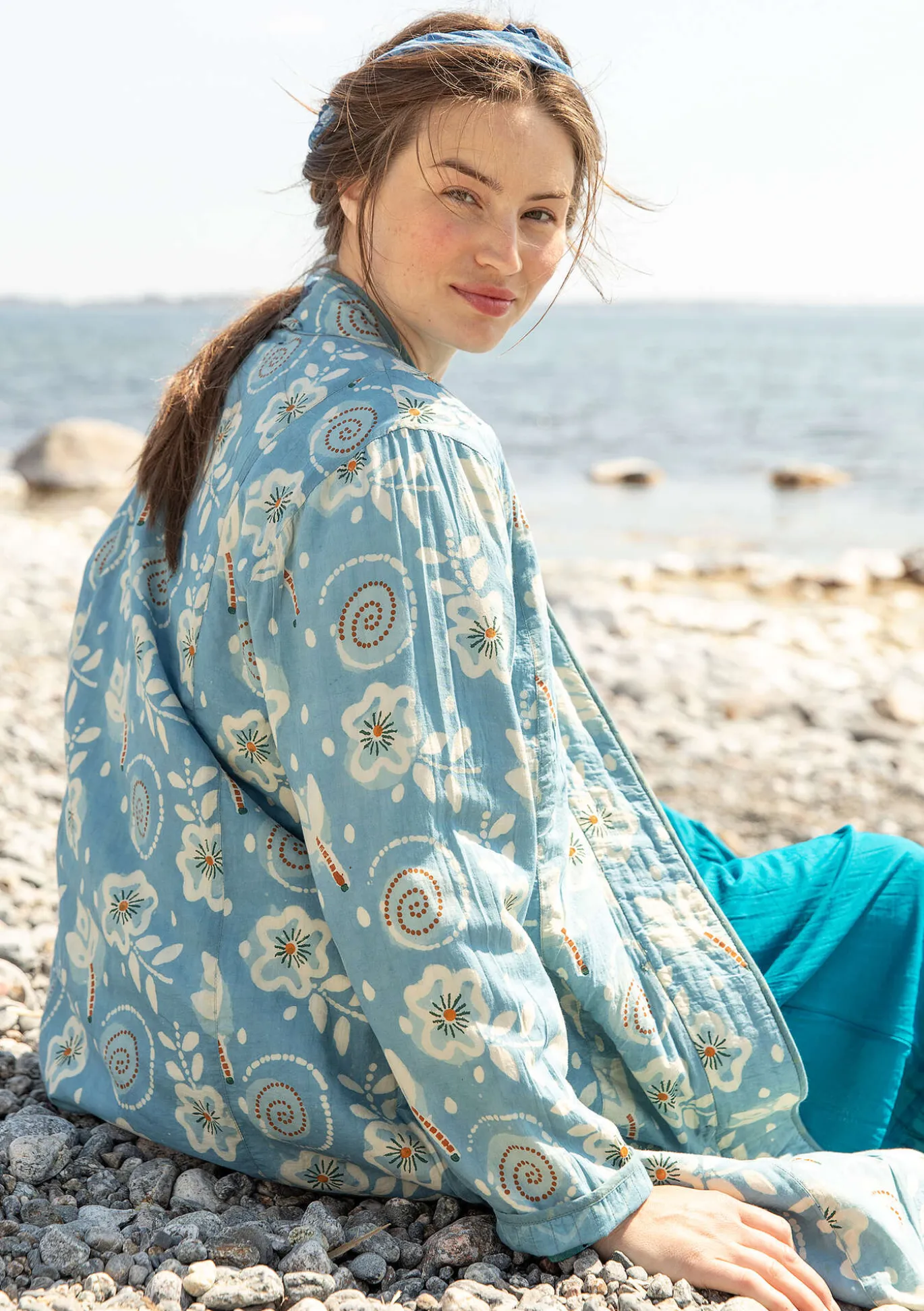 Kääntötakki "Kavita" ekopuuvillaa