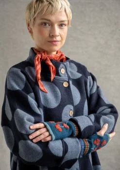 Kudottu takki "Stone" villasekoitetta