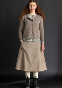 Kudottu twillhame ekopuuvillaa