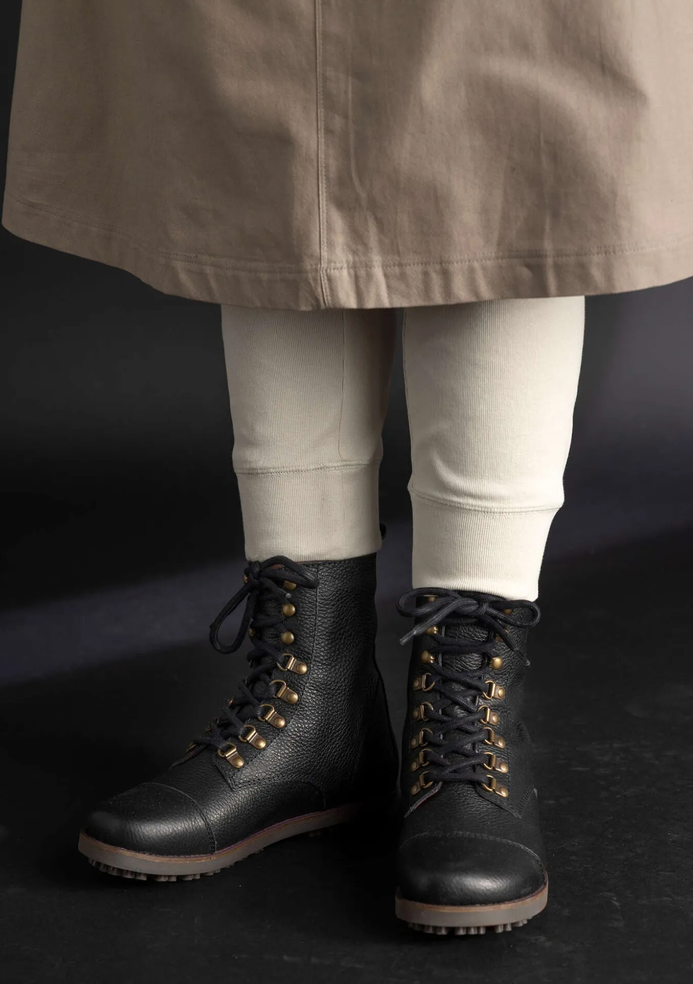 Kudottu twillhame ekopuuvillaa