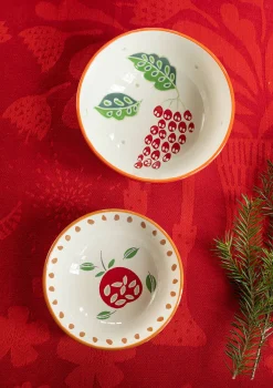 Kulho "Fruits" keramiikkaa, 2 kpl