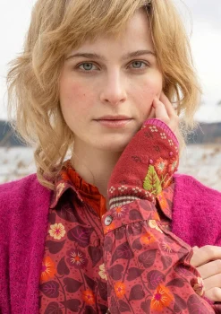 Kynsikkäät ”Borealis” ekologista ja kierrätettyä puuvillaa / villaa.