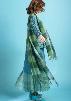 Lankavärjätty huivi ”Cleo” villaa