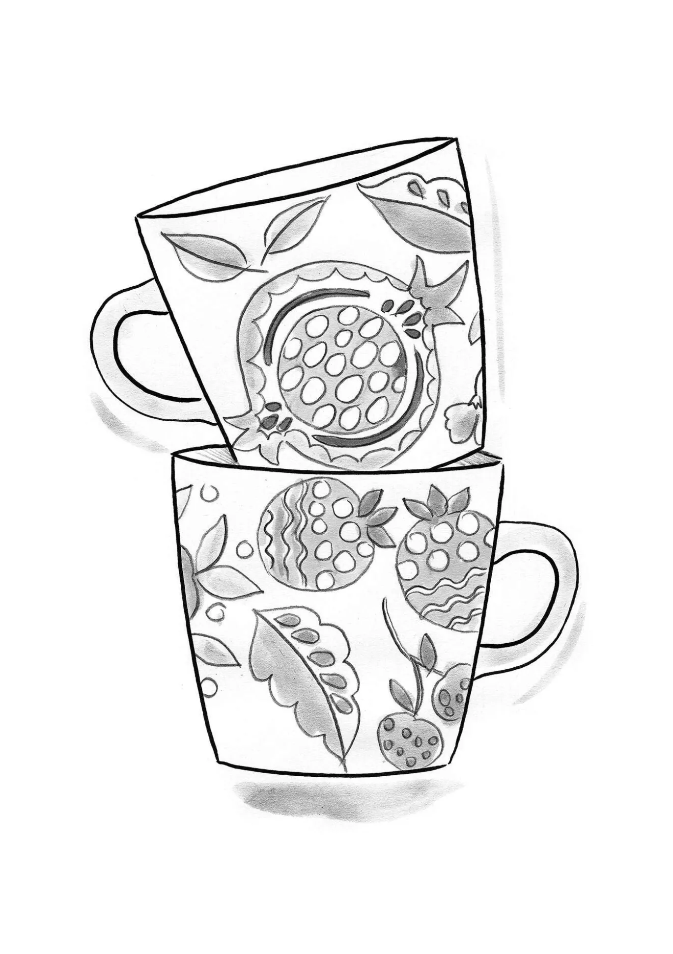 Muki "Fruits" keramiikkaa