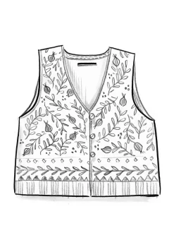 Neuleliivi ”Aurora” ekologista ja kierrätettyä puuvillaa / villaa