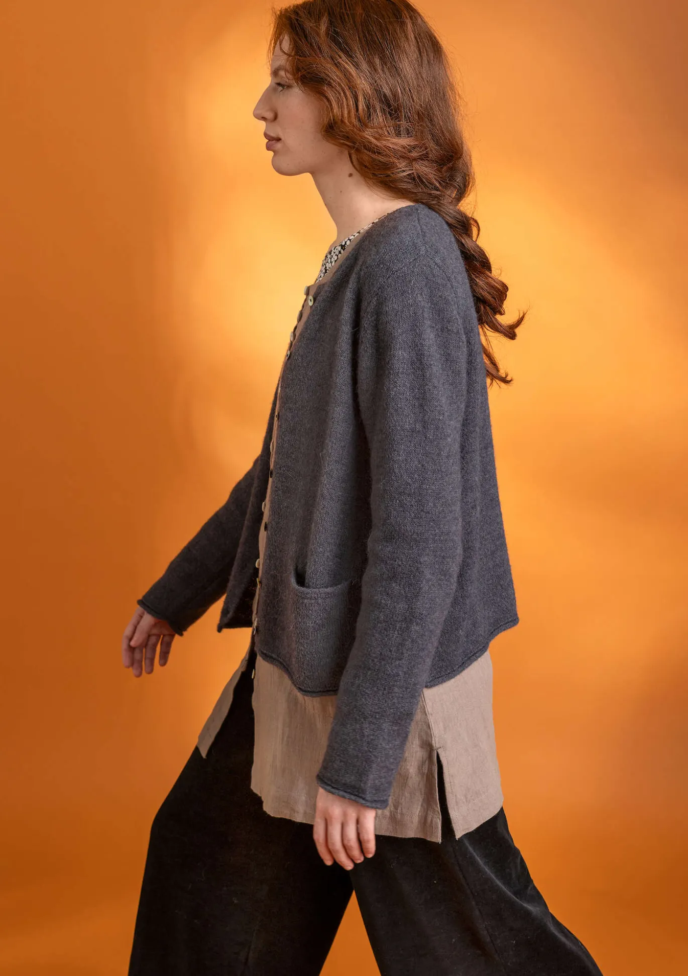 Neuletakki alpakkasekoitetta