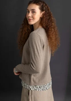 Neuletakki ekologista/kierrätettyä puuvillaa