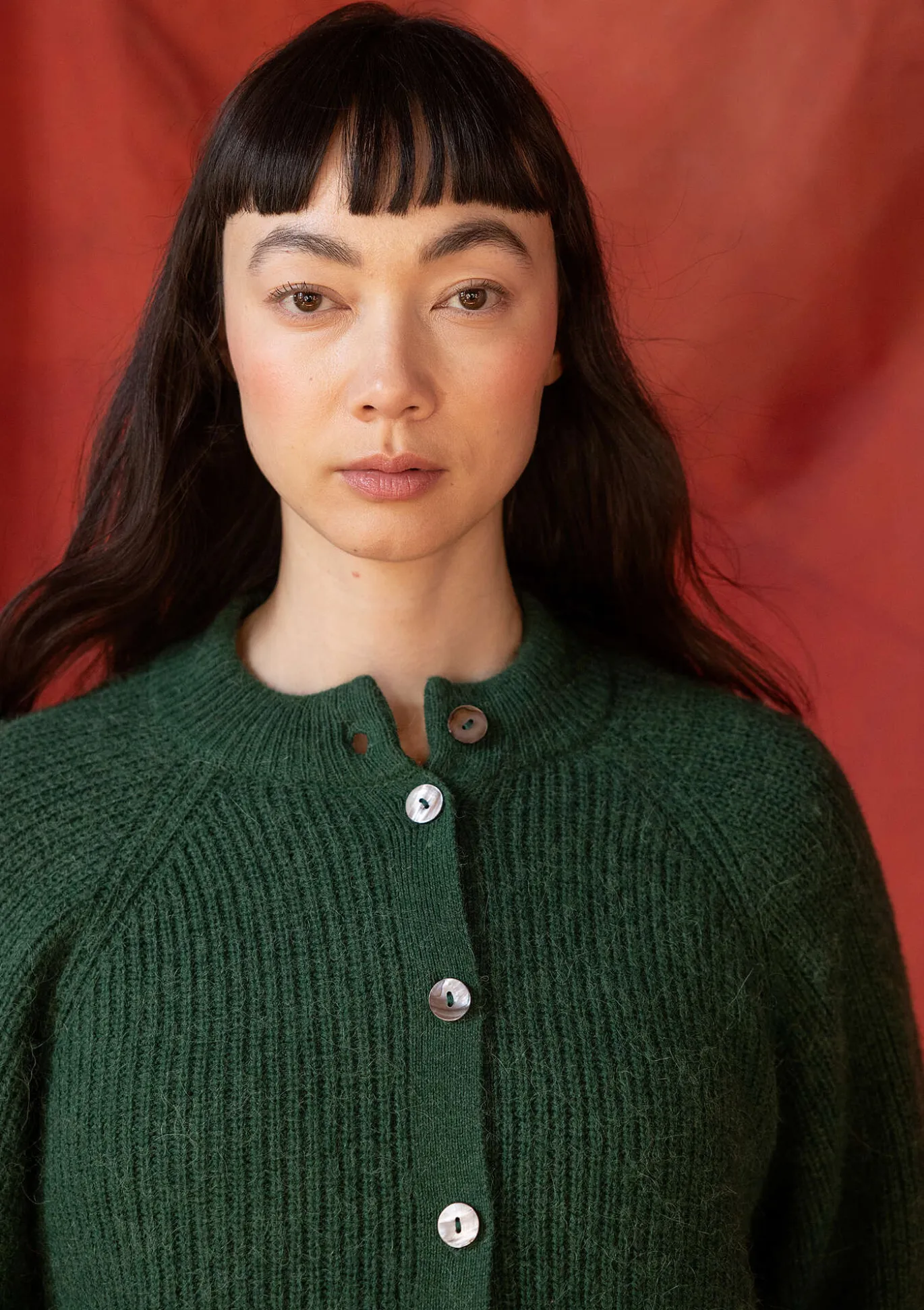 Neuletakki "Vinternatt" alpakkasekoitetta