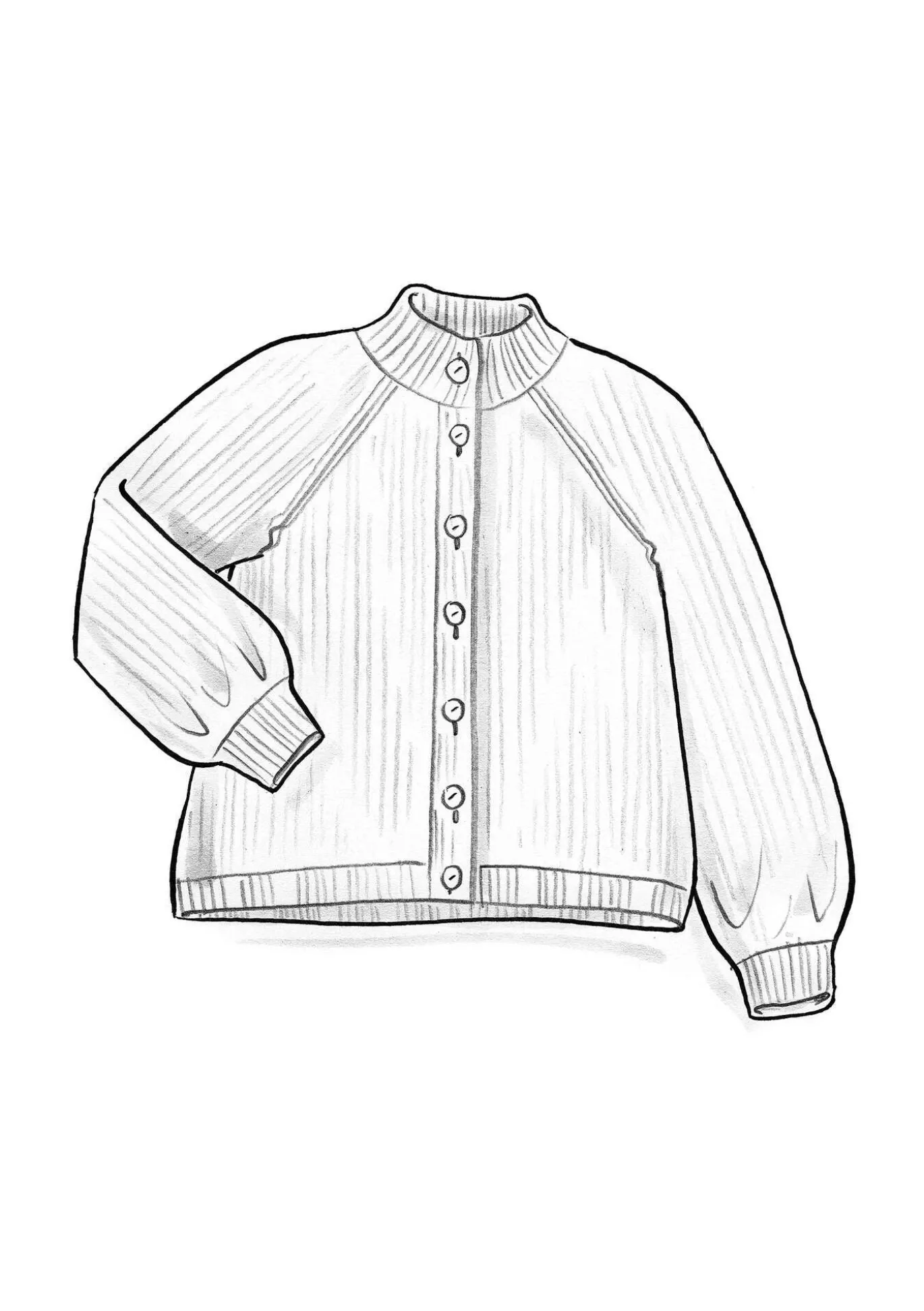 Neuletakki "Vinternatt" alpakkasekoitetta