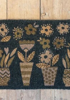 Ovimatto "Flower pots" kookoskuitua