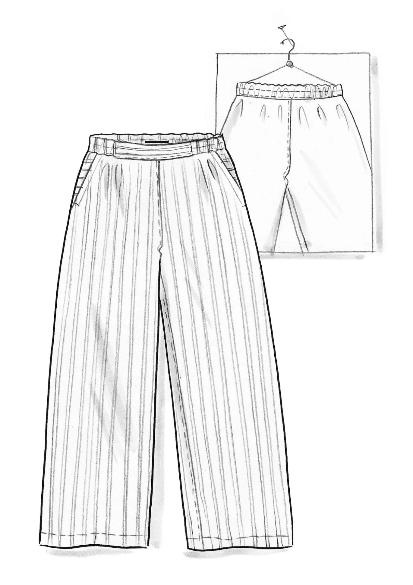 Pellavakankaiset housut ”Asta”