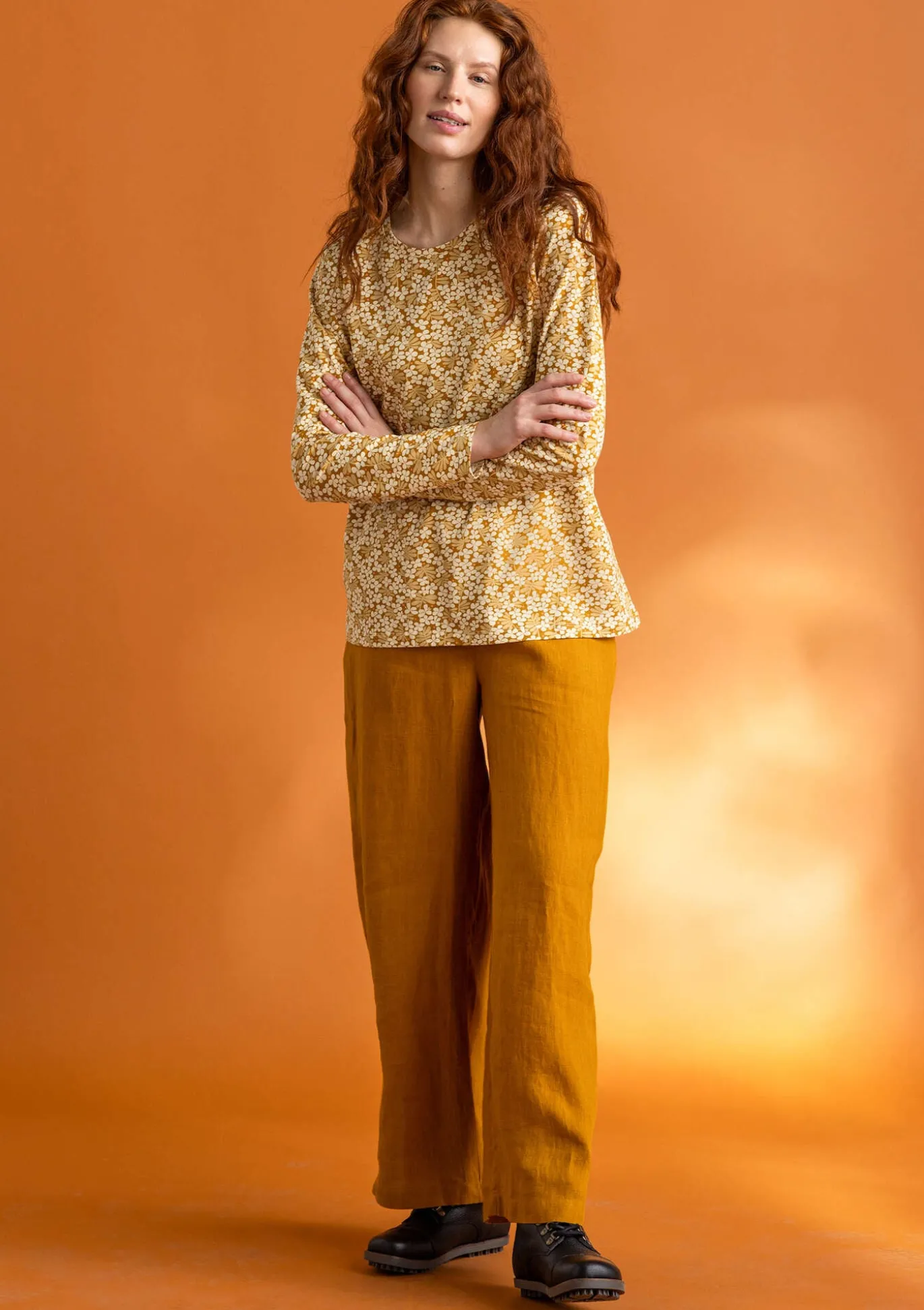 Pellavakankaiset housut ”Asta”