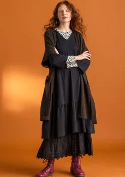 Pitkä neuletakki alpakkasekoitetta