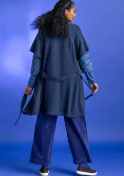 Pitkä neuletakki alpakkasekoitetta