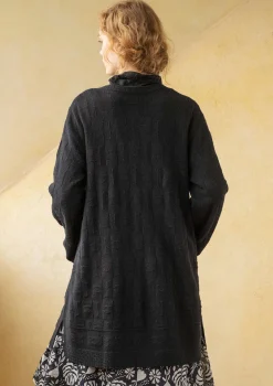 Pitkä neuletakki "Capella" karitsanvillaa