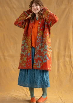 Pitkä neuletakki "Saga" kierrätettyä villaa