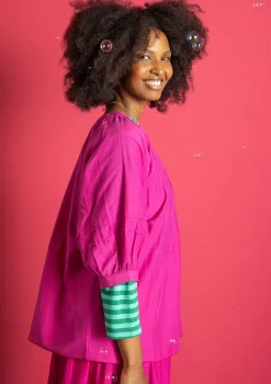 Pusero puuvillaa ja silkkiä