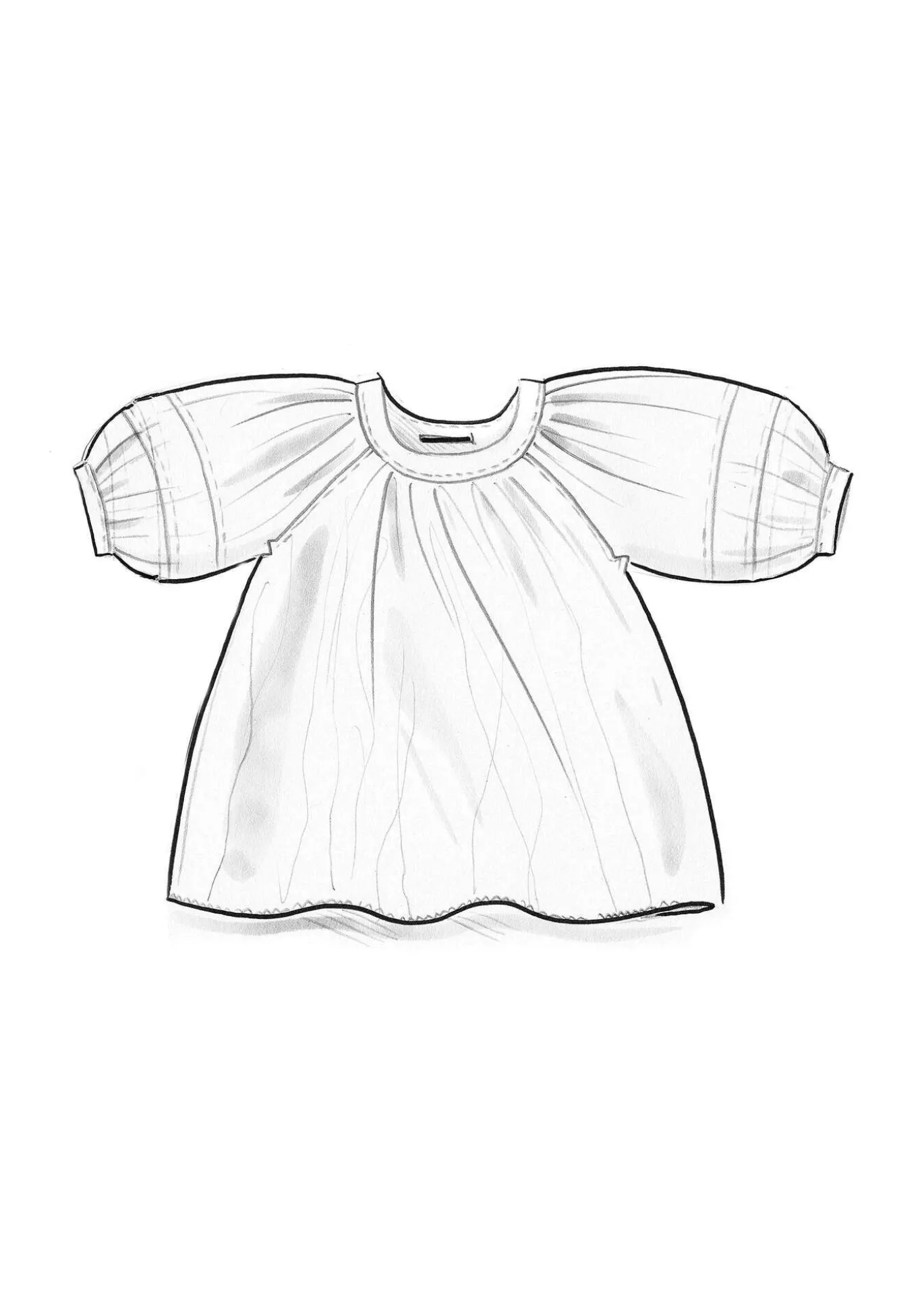 Pusero puuvillaa ja silkkiä