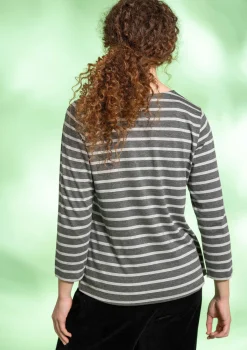 Raidallinen pusero ekopuuvillaa ja modaalia