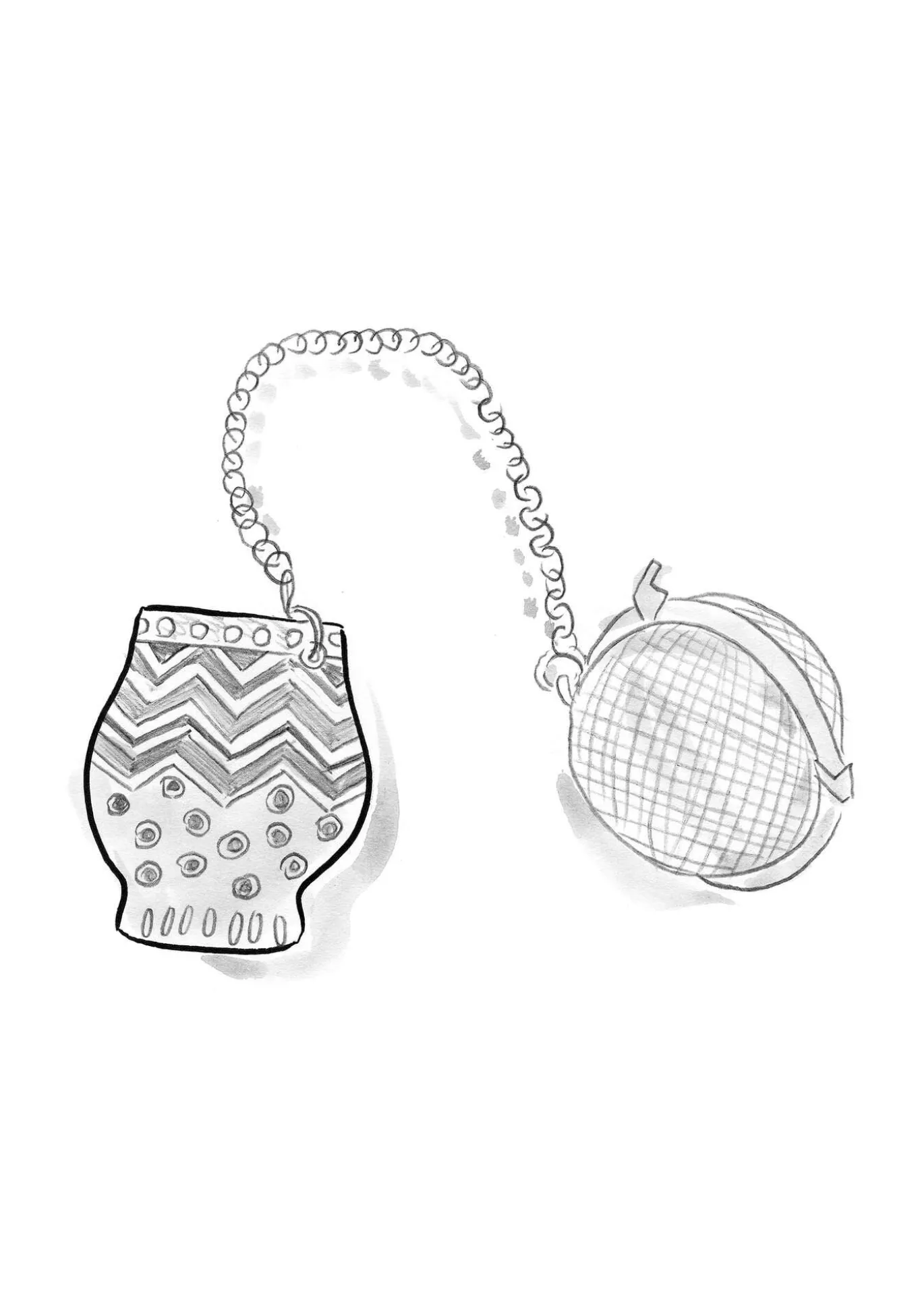 Teesihti "Flower pots" keramiikkaa ja metallia