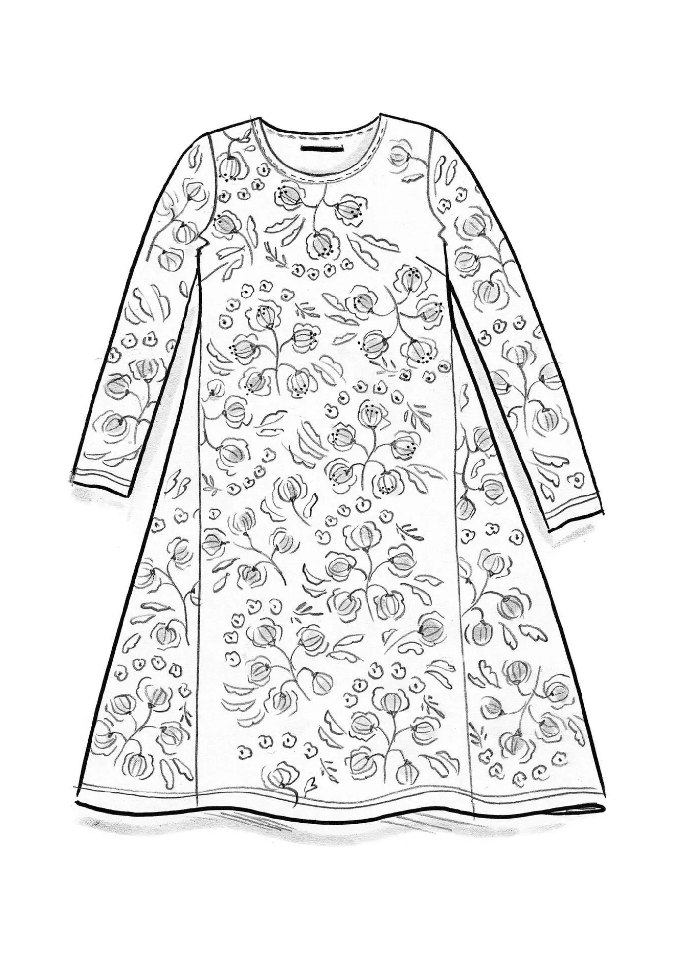 Trikoomekko "Dagny" lyocellia ja elastaania