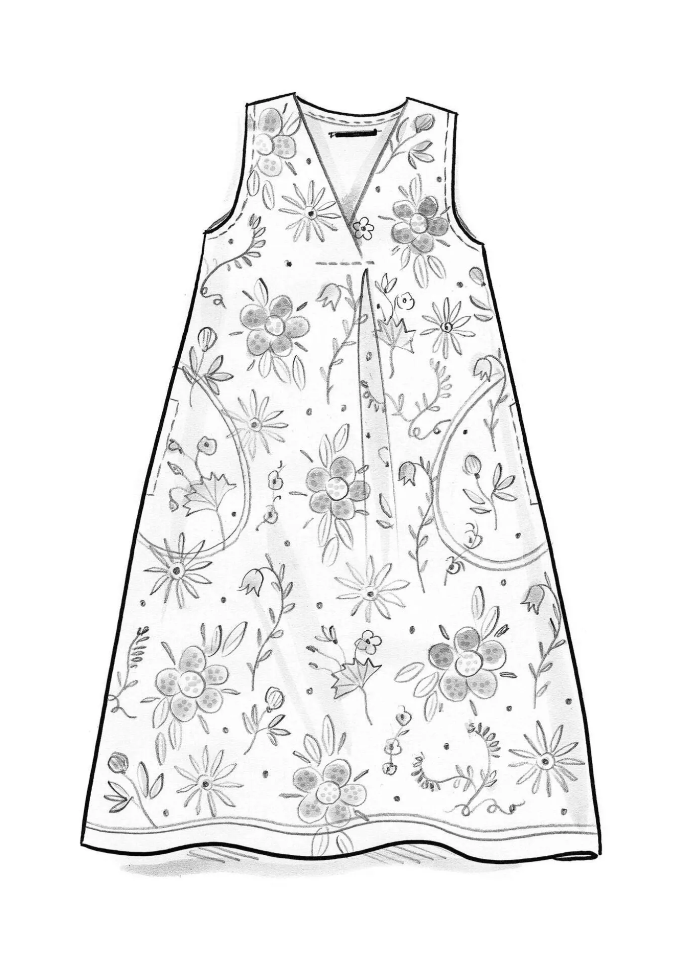 Trikoomekko "Midsommarsol" ekopuuvillaa