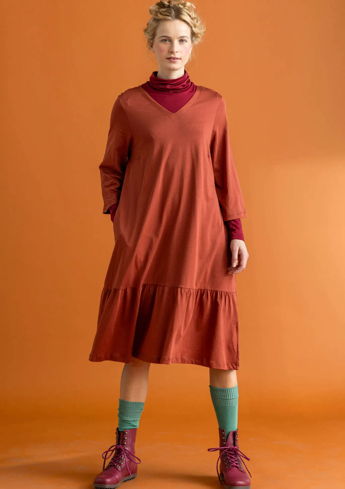 Trikoomekko ”Tyra” ekopuuvillaa/modaalia