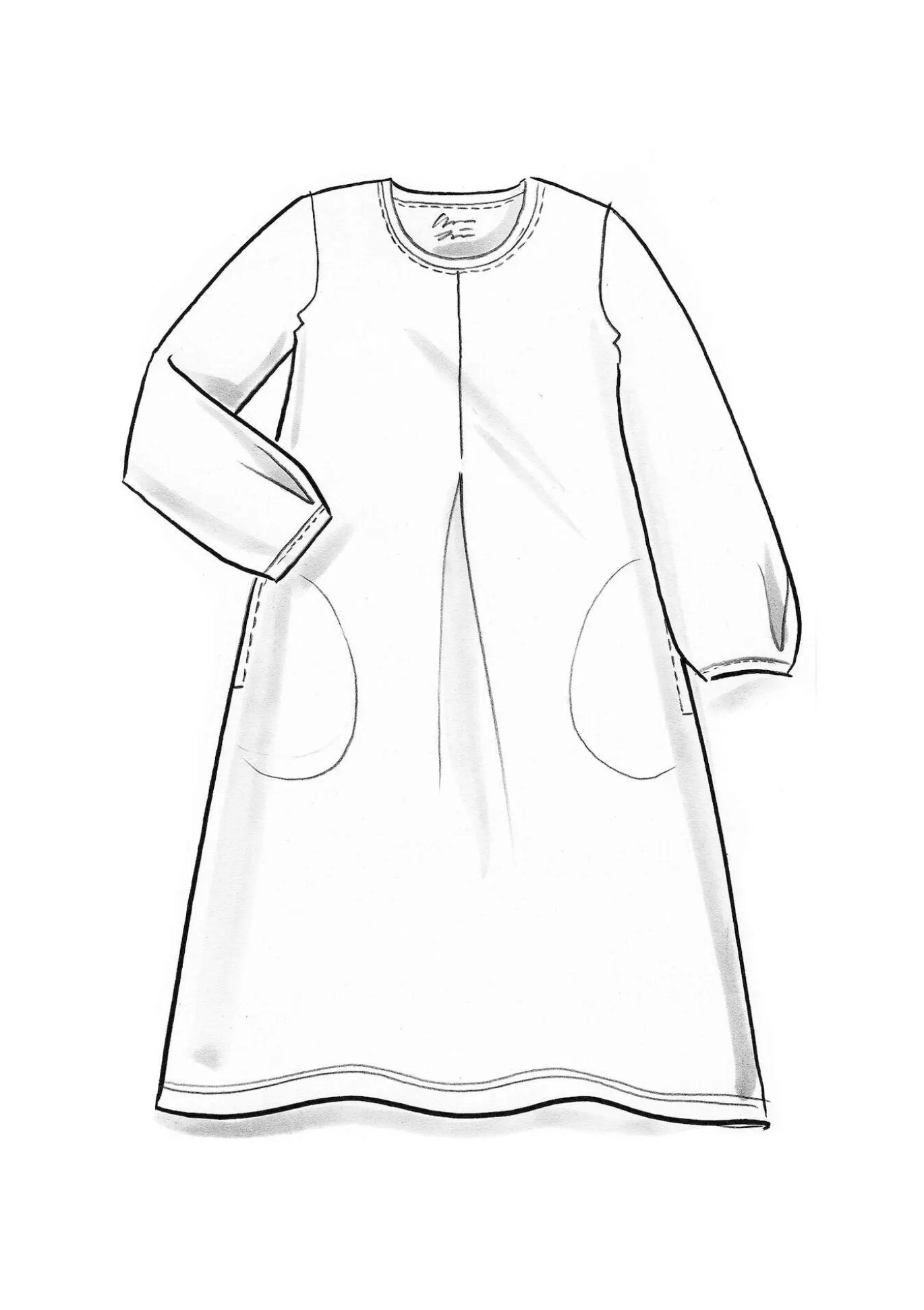 Trikoomekko ”Ylva” ekopuuvillaa/elastaania