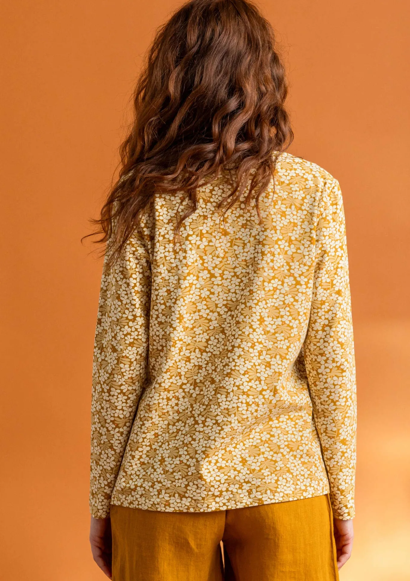 Trikoopusero ”Ylva” ekopuuvillaa/elastaania