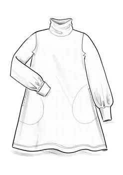 Trikootunika ekopuuvillaa/modaalia/elastaania