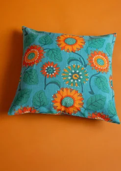 Tyynynpäällinen ”Sunflower” ekopuuvillaa/pellavaa