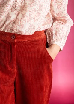 Vakosamettihousut ekopuuvillaa/elastaania